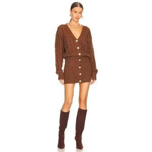 Retrofete Tala Dress in Cognac Large